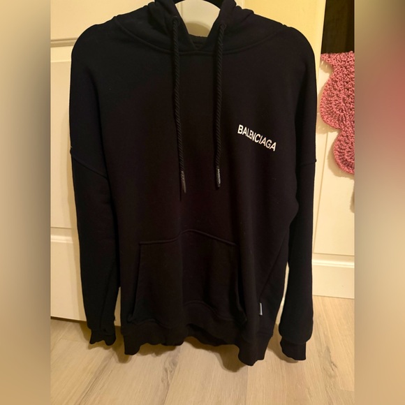 Balenciaga Black Hoodie Large - Picture 1 of 12